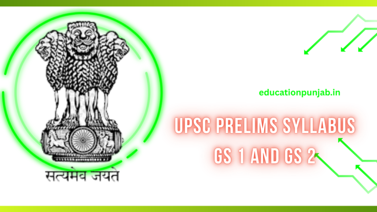 UPSC Prelims Syllabus
